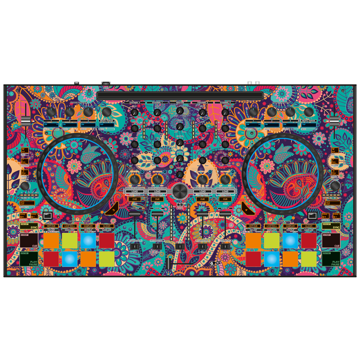 Reloop Mixon 4 Skin JUMP INTO THE FIELD djskins DJ Skins