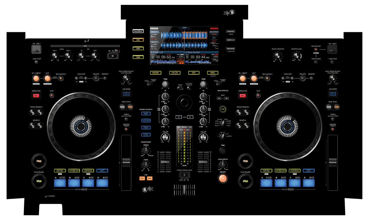 DJ Skins® Pioneer DJ XDJ RX Skin Black