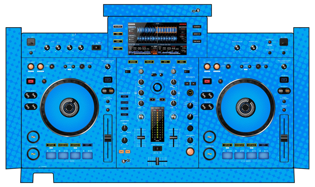 Pioneer DJ XDJ RX Skin Gradienter Blue Light