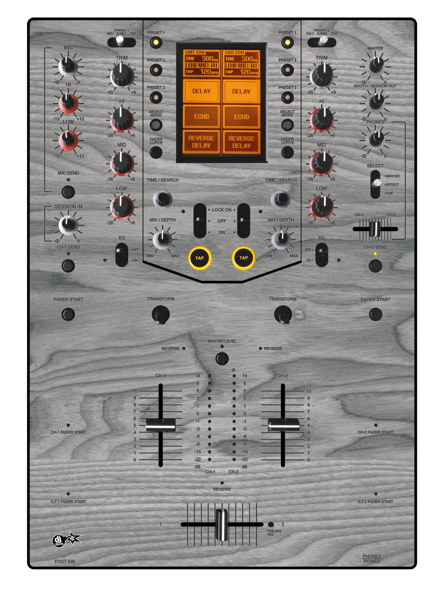 DJ Skins® Pioneer DJ DJM 909 Skin Wood Grey