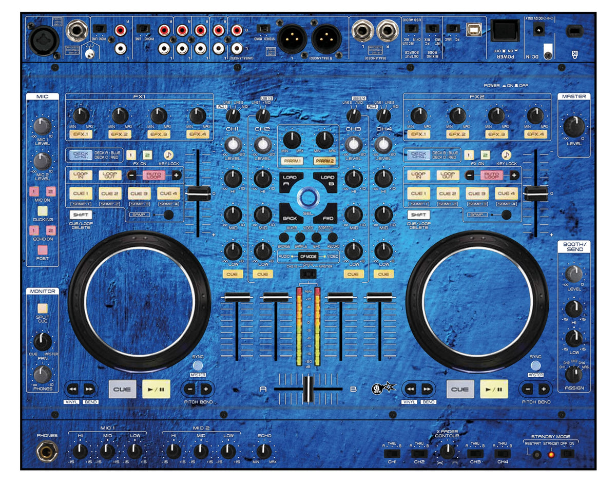Denon DJ MC 6000 MK2 Skin Conflict Blue main image 1