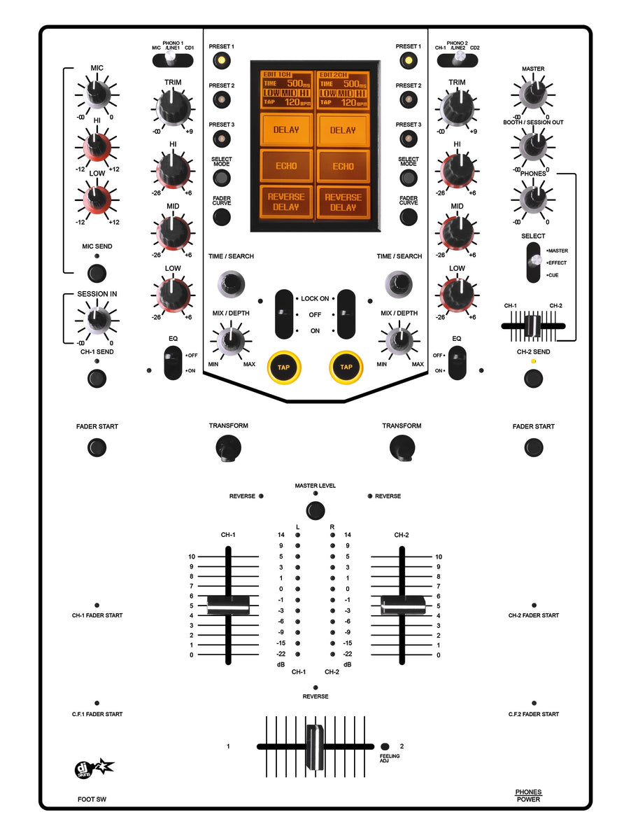 DJ Skins® Pioneer DJ DJM 909 Skin White