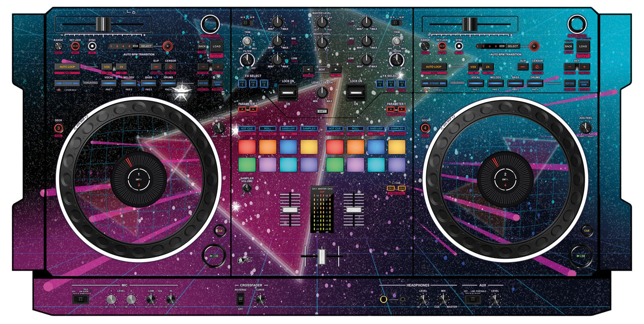 Pioneer DJ DDJ REV 5 Skin 80s Synth