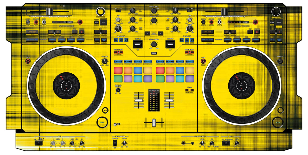 Pioneer DJ DDJ REV 5 Skin Blacknyellow
