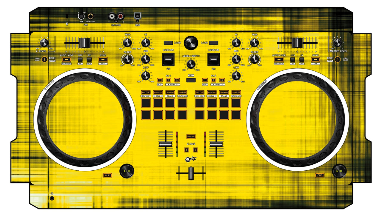 Pioneer DJ DDJ REV 1 Skin Blacknyellow