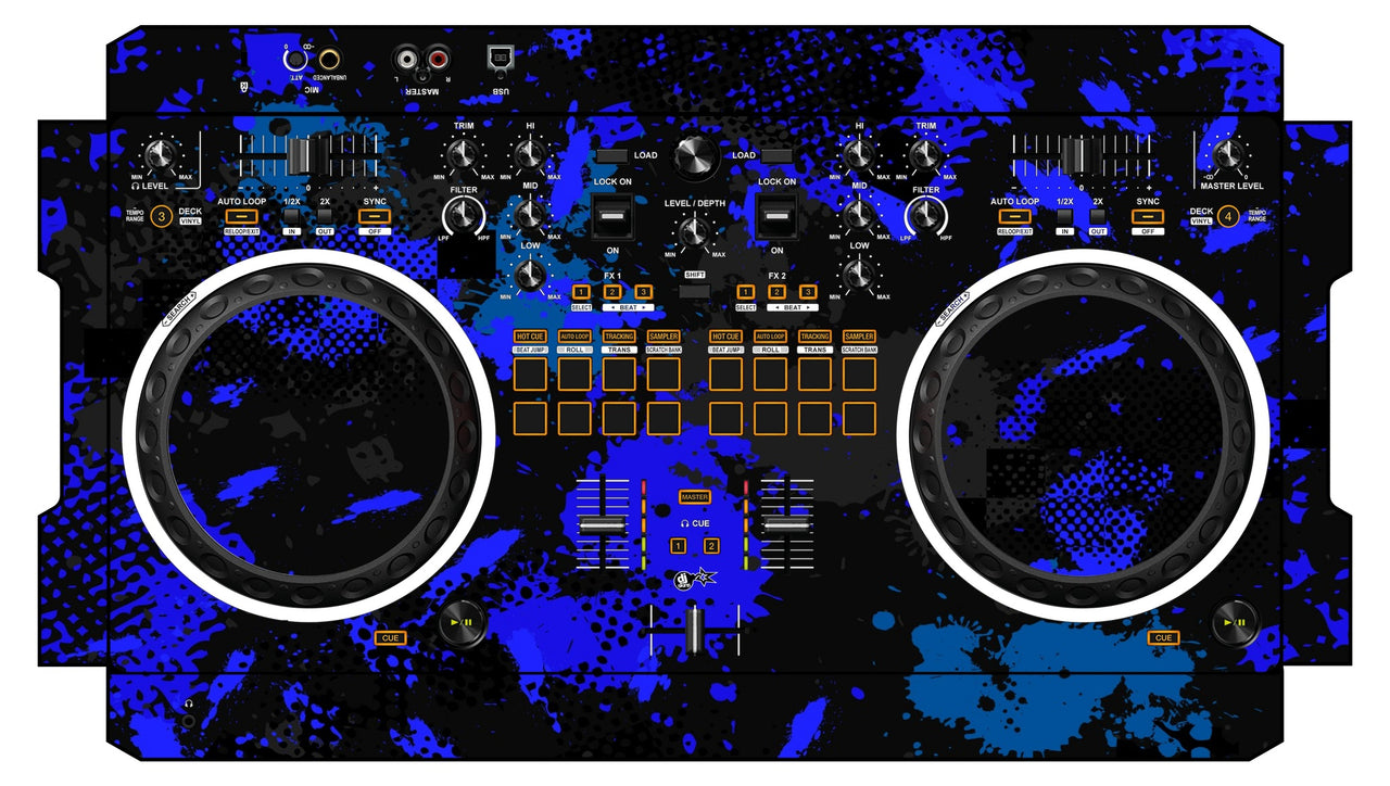 Pioneer DJ DDJ REV 1 Skin Conflict Blue