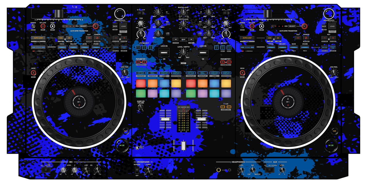 Pioneer DJ DDJ REV 5 Skin Conflict Blue