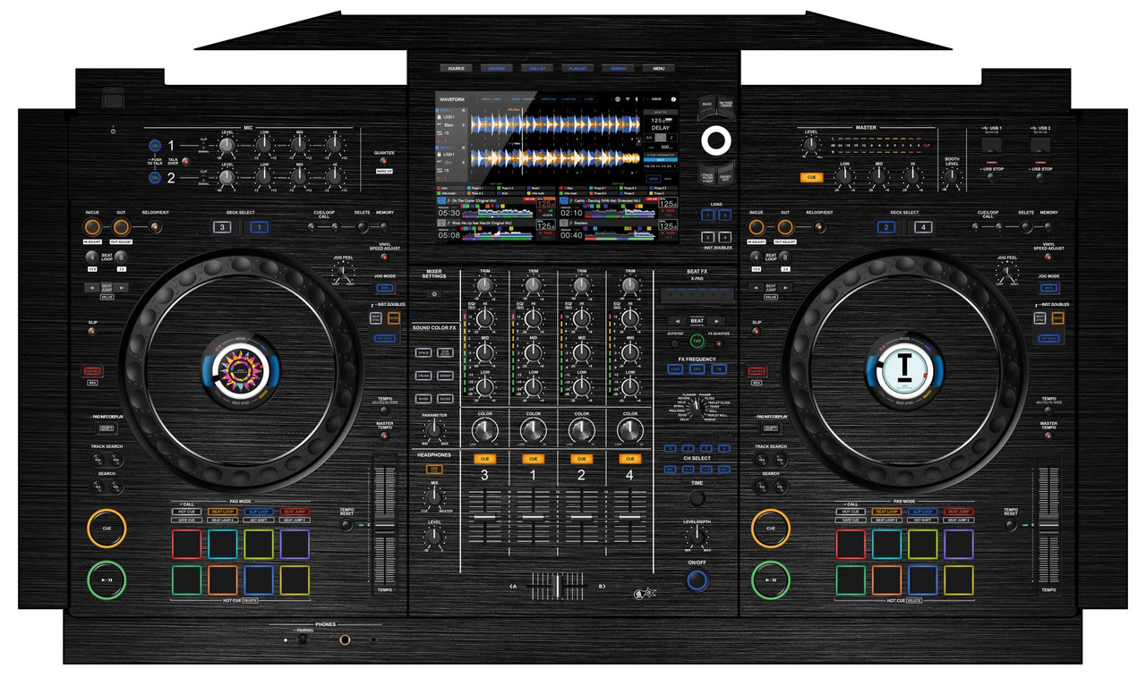 AlphaTheta XDJ AZ Skin Brushed Black