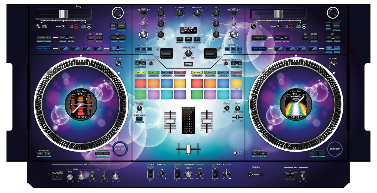 Pioneer DJ DDJ REV 7 Skin Bubble Space