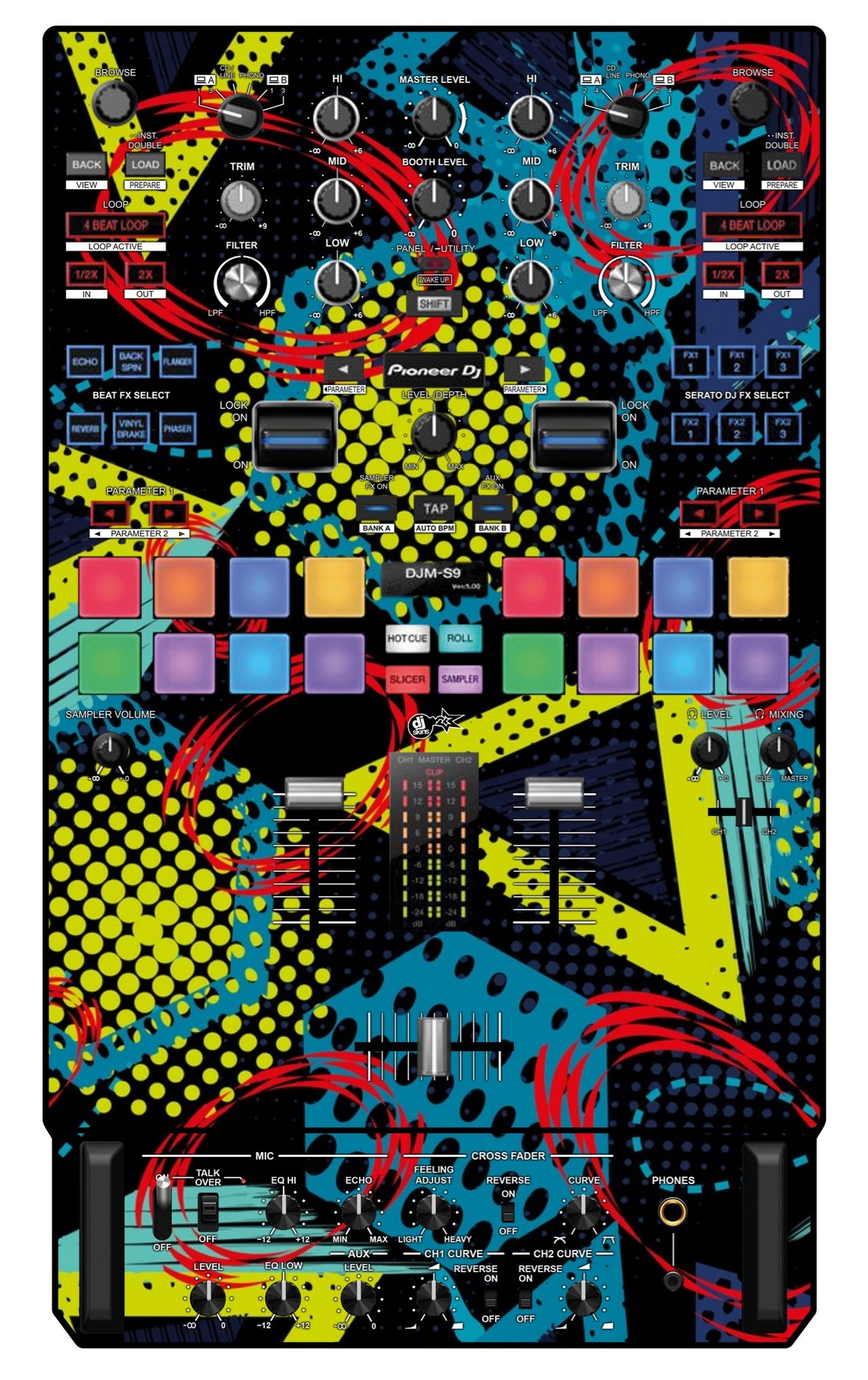 Pioneer DJ DJM S9 Skin Calipso