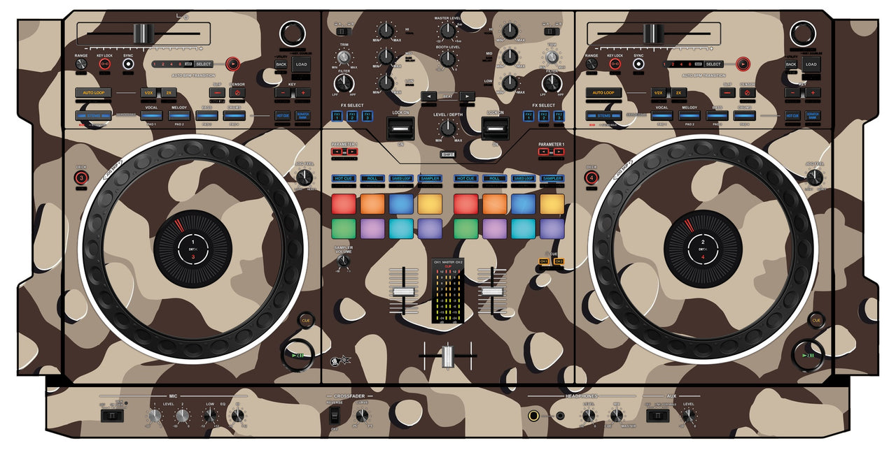 Pioneer DJ DDJ REV 5 Skin Camo Desert