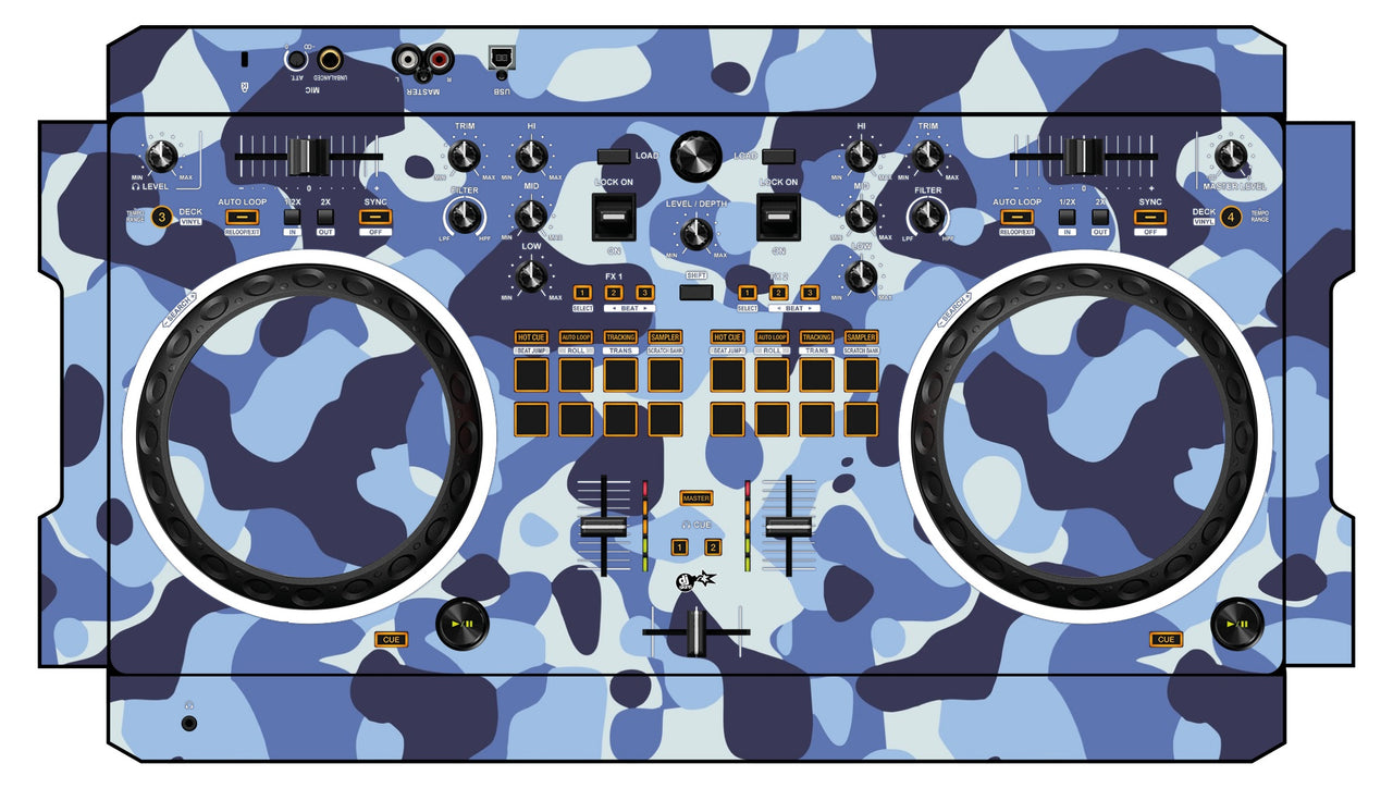 Pioneer DJ DDJ REV 1 Skin Camo Navy