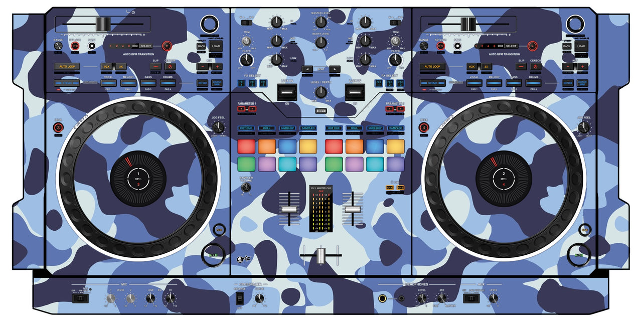 Pioneer DJ DDJ REV 5 Skin Camo Navy