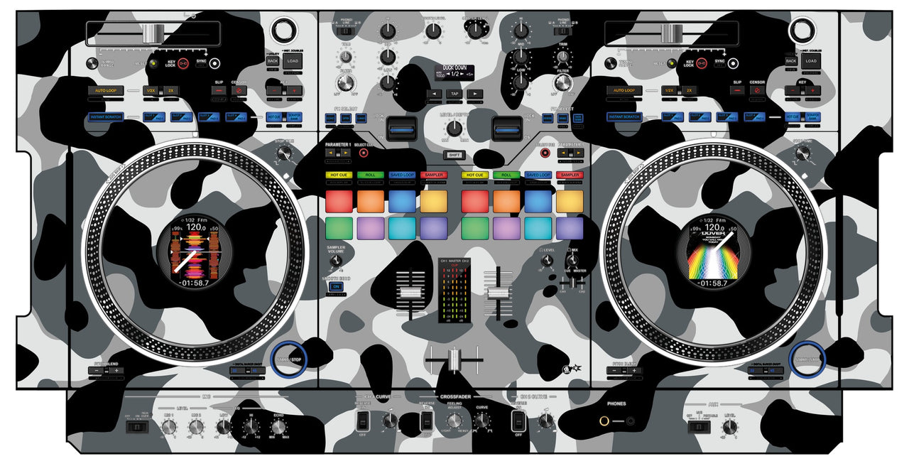 Pioneer DJ DDJ REV 7 Skin Camo Snow