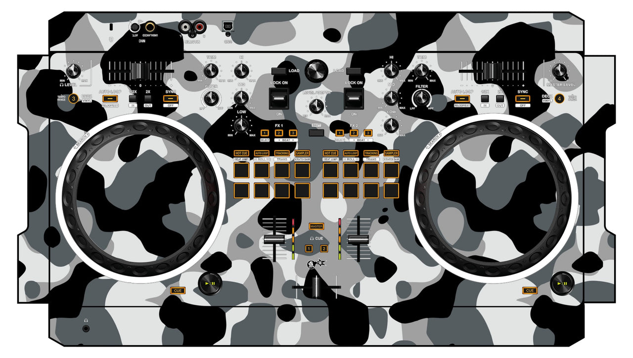 Pioneer DJ DDJ REV 1 Skin Camo Snow