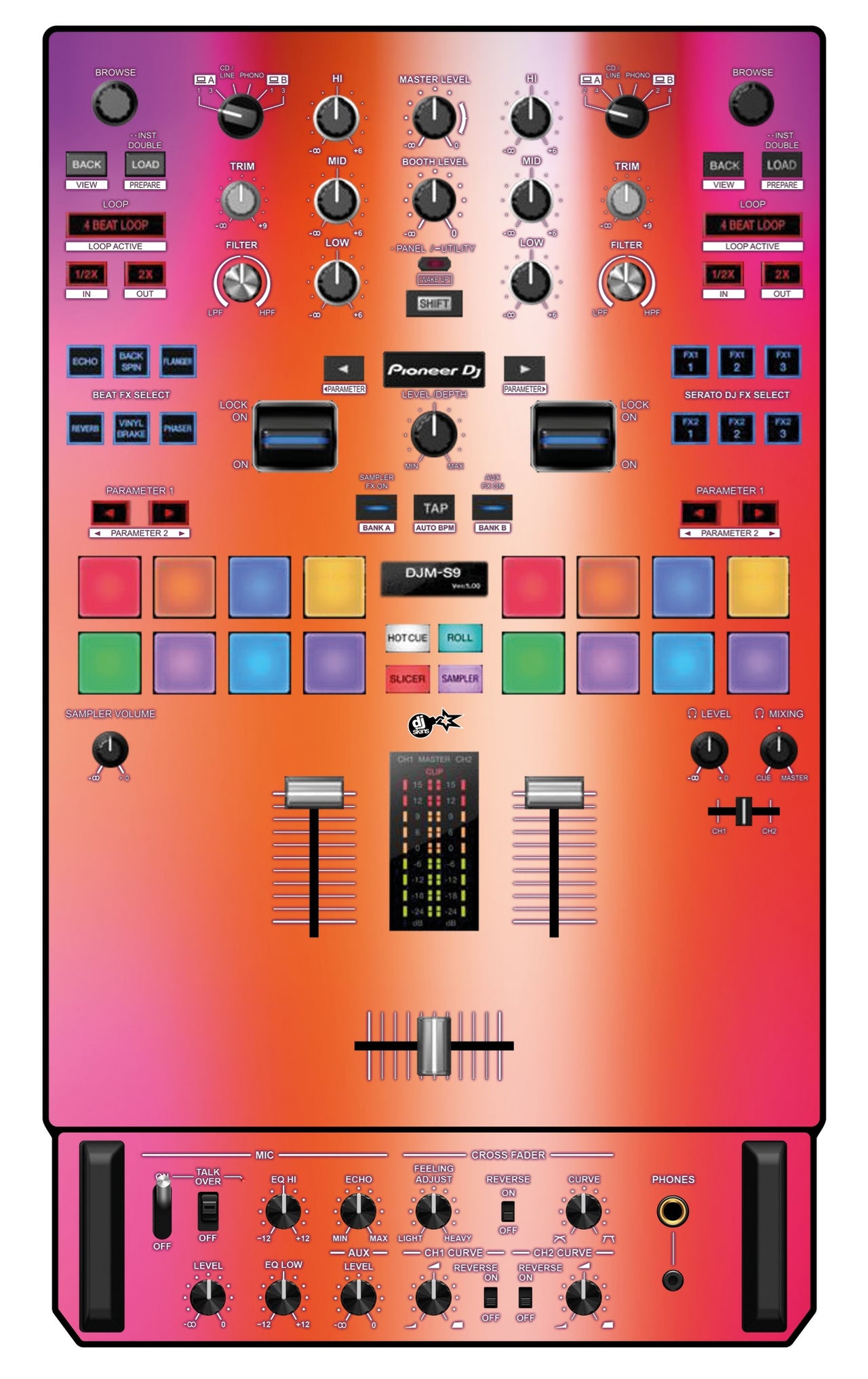 Pioneer DJ DJM S9 Skin Club Dome