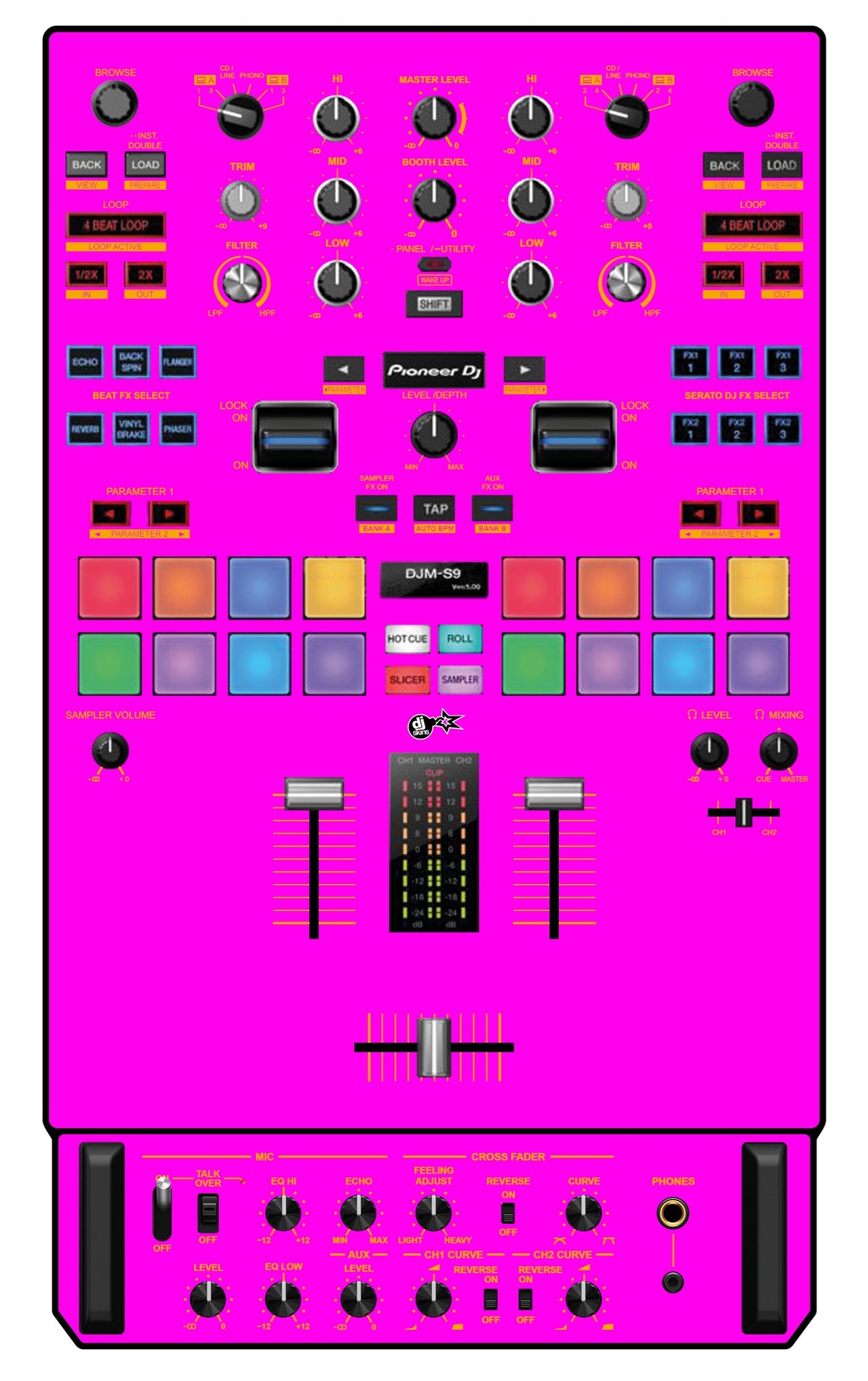 Pioneer DJ DJM S9 Skin Einfarbig