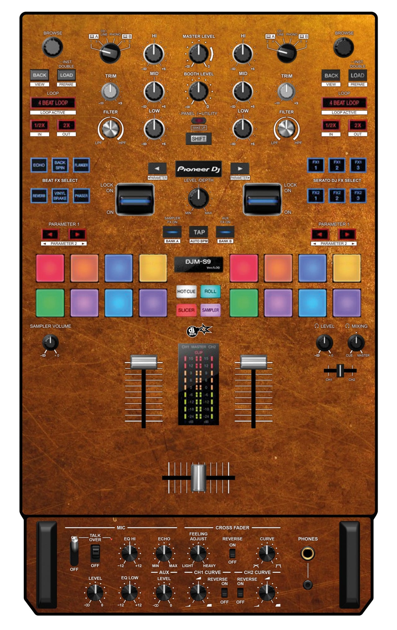 Pioneer DJ DJM S9 Skin Copper