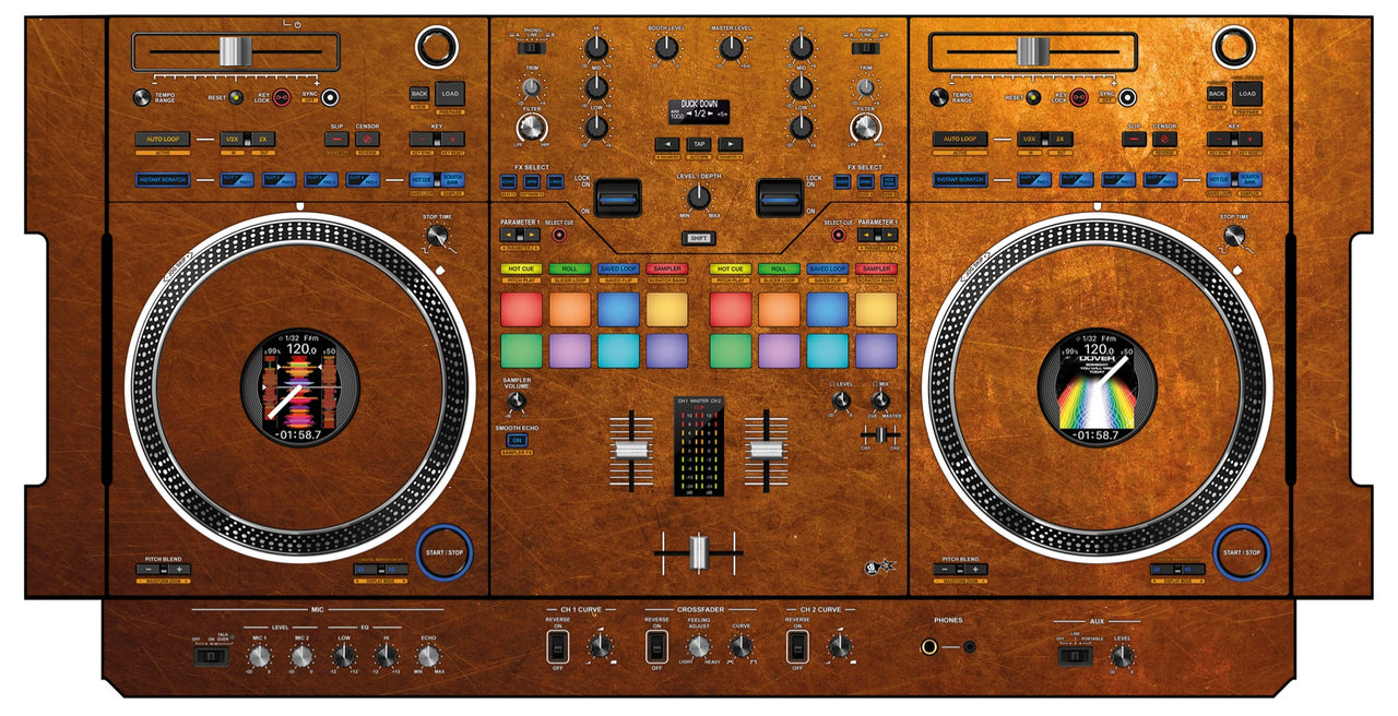 Pioneer DJ DDJ REV 7 Skin Copper