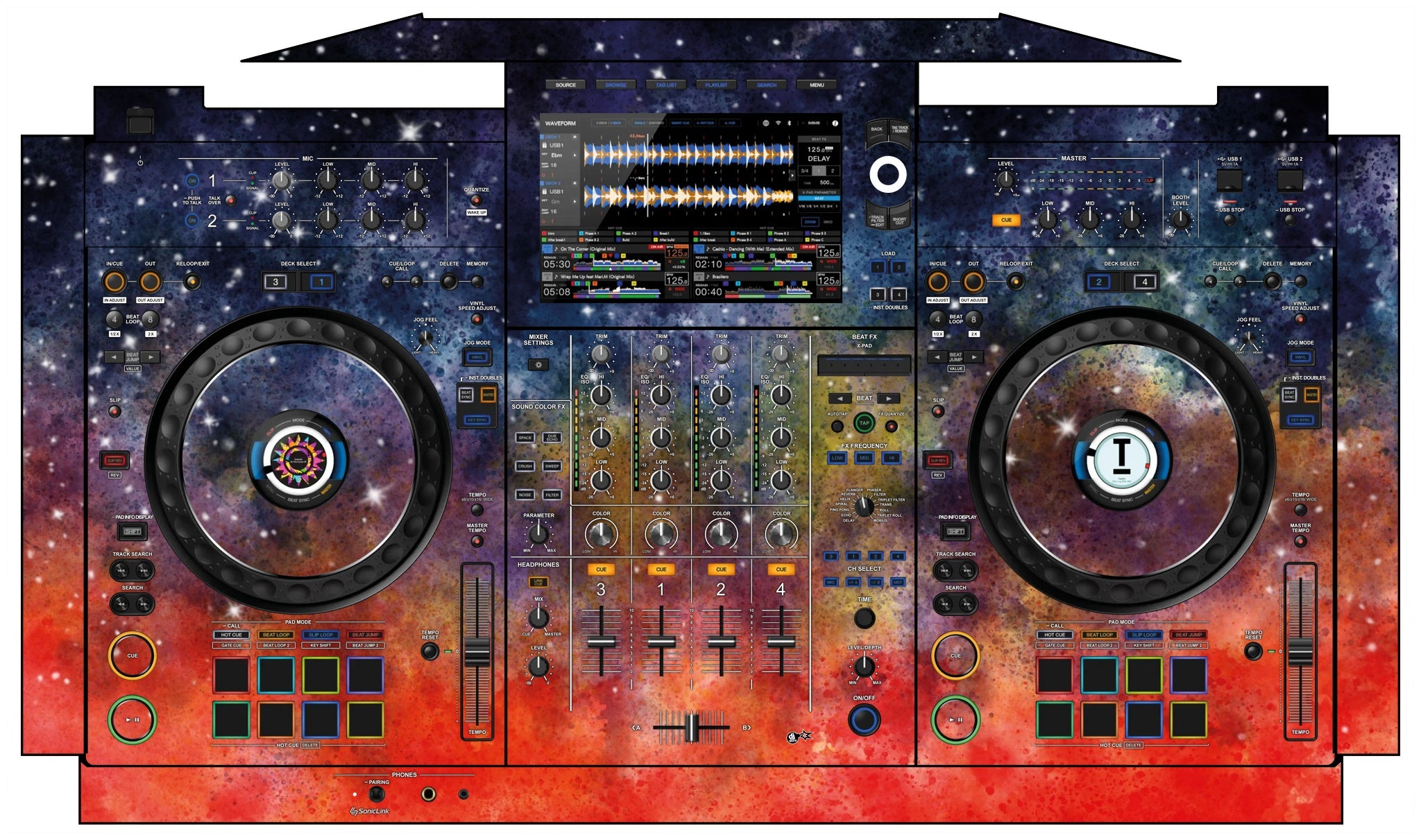 AlphaTheta XDJ AZ Skin Creative Space