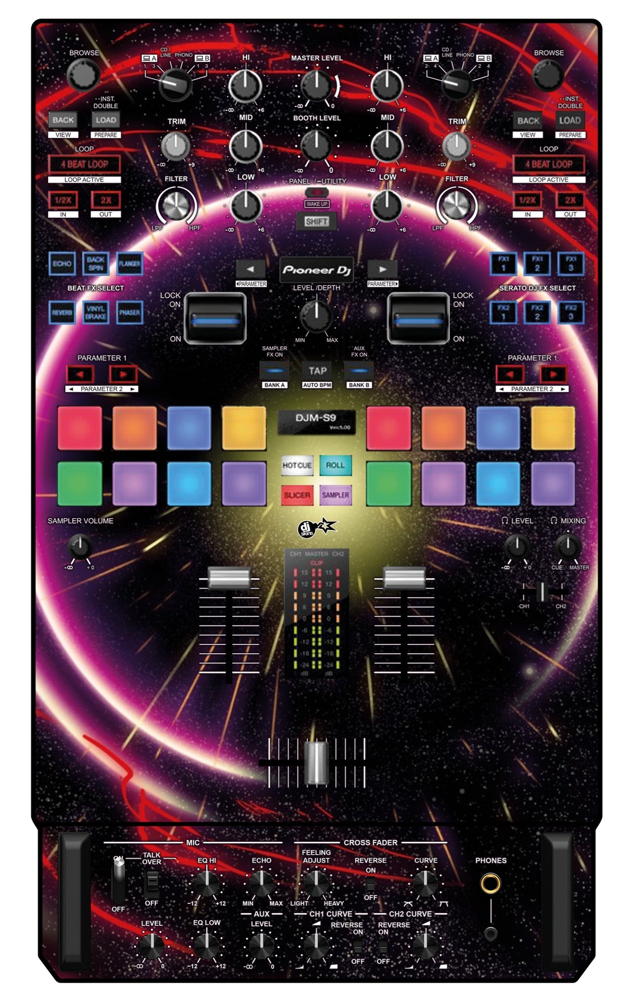 Pioneer DJ DJM S9 Skin Futurewarp