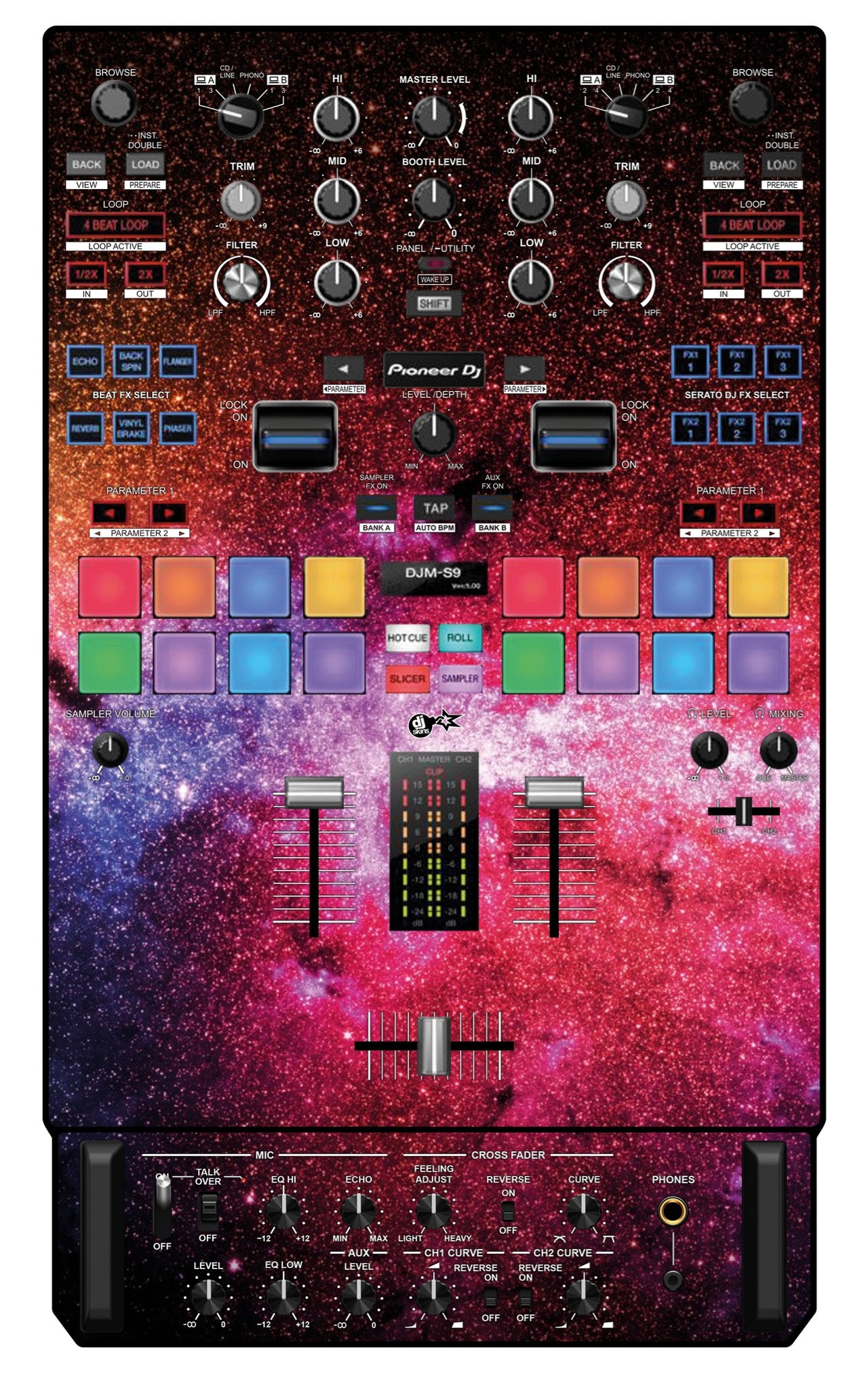 Pioneer DJ DJM S9 Skin Galactica