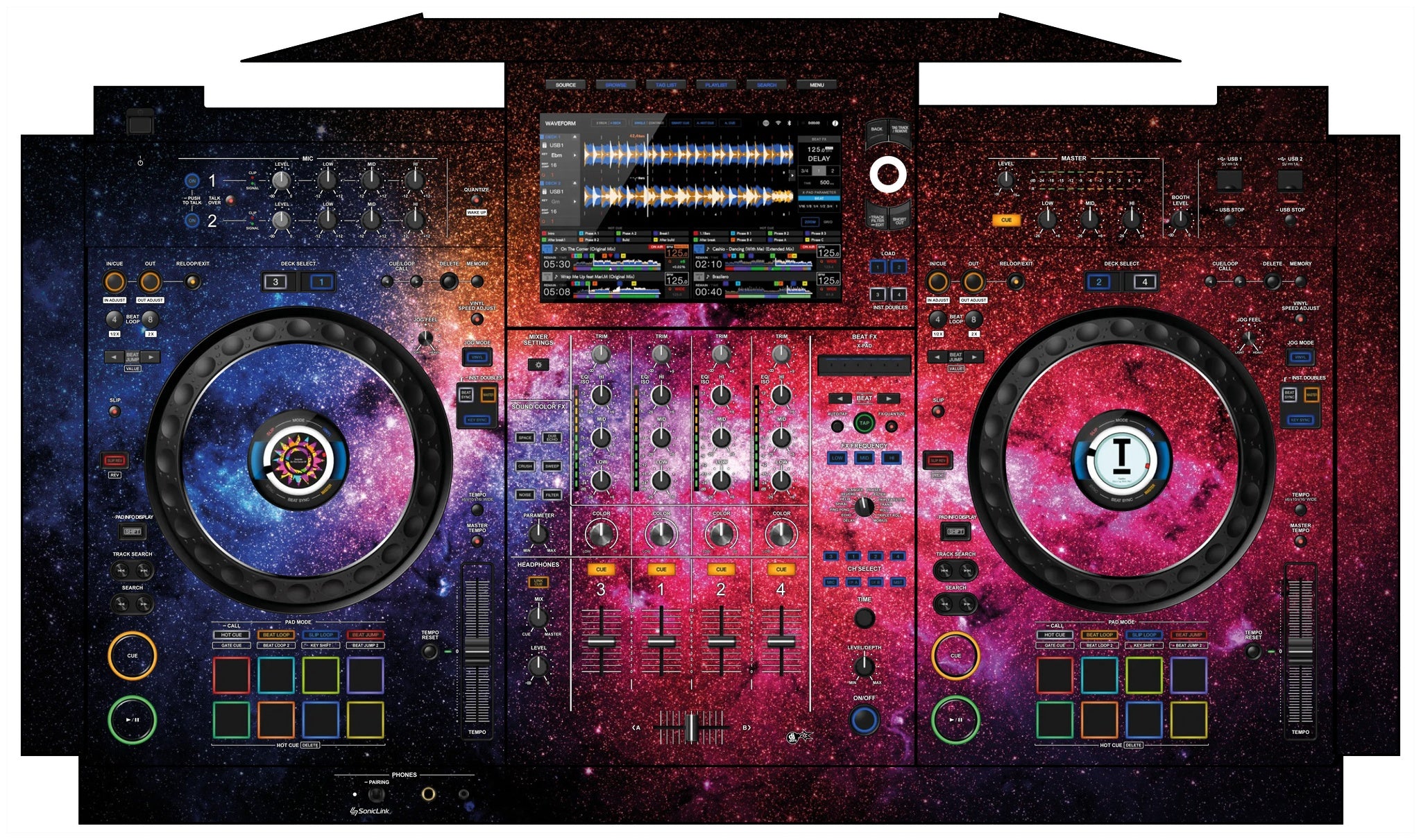 AlphaTheta XDJ AZ Skin Galactica