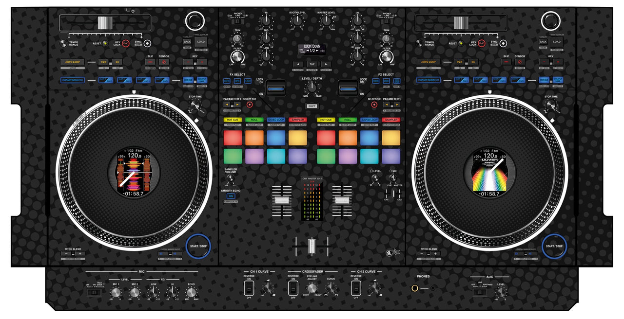 Pioneer DJ DDJ REV 7 Skin Gradienter Black