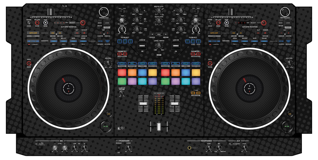 Pioneer DJ DDJ REV 5 Skin Gradienter Black