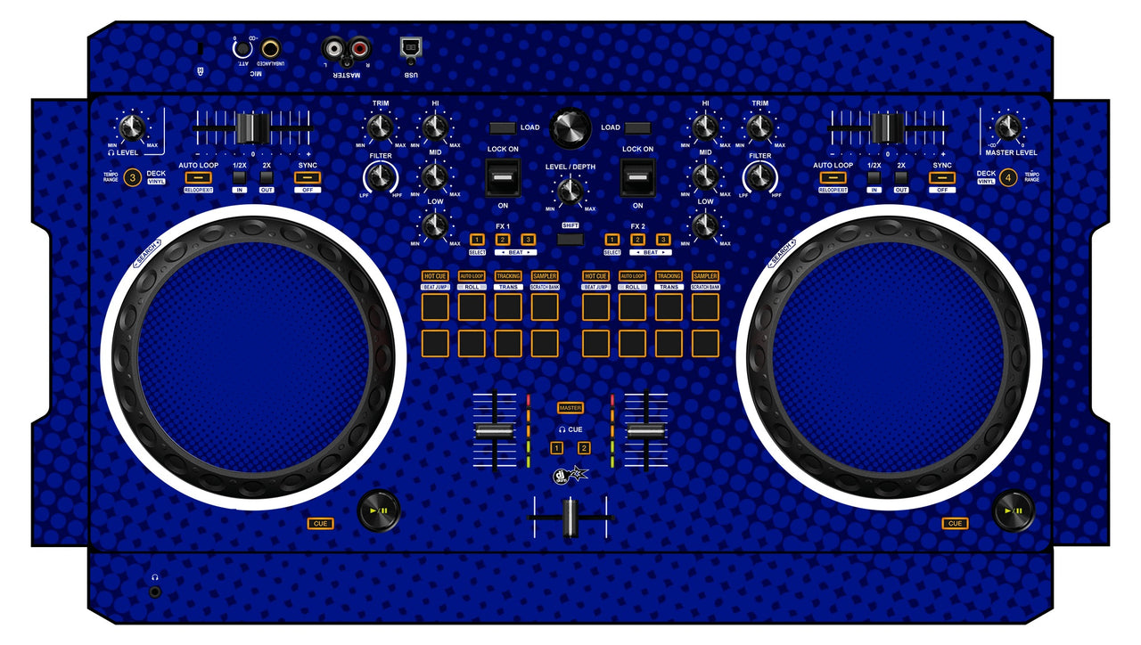 Pioneer DJ DDJ REV 1 Skin Gradienter Blue