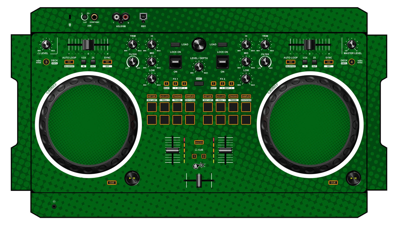 Pioneer DJ DDJ REV 1 Skin Gradienter Green