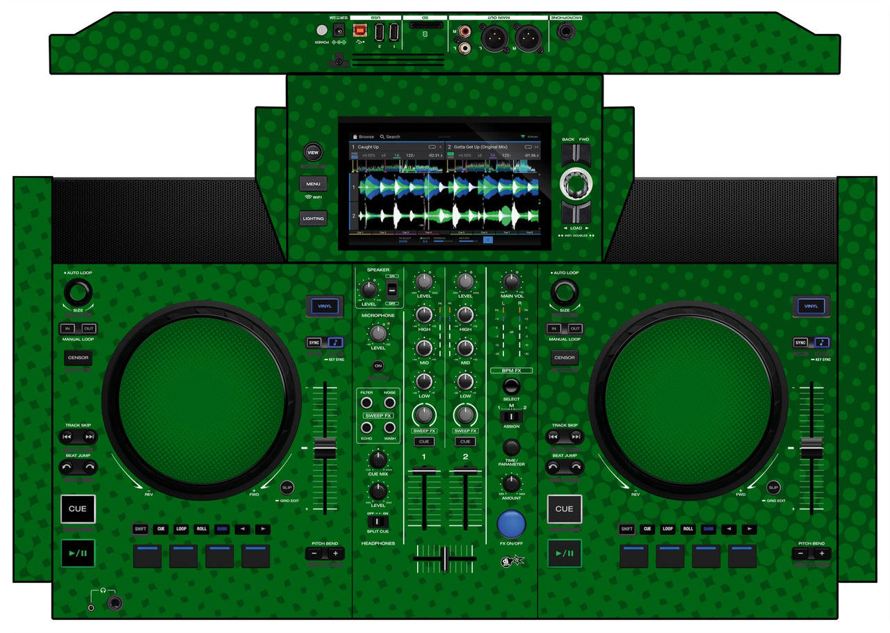 Denon DJ SC Live 2 Skin Gradienter Green