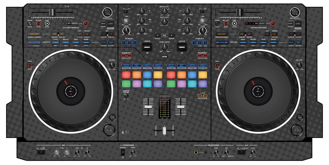 Pioneer DJ DDJ REV 5 Skin Gradienter Grey