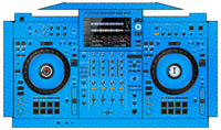 AlphaTheta XDJ AZ Skin Gradienter Blue Light
