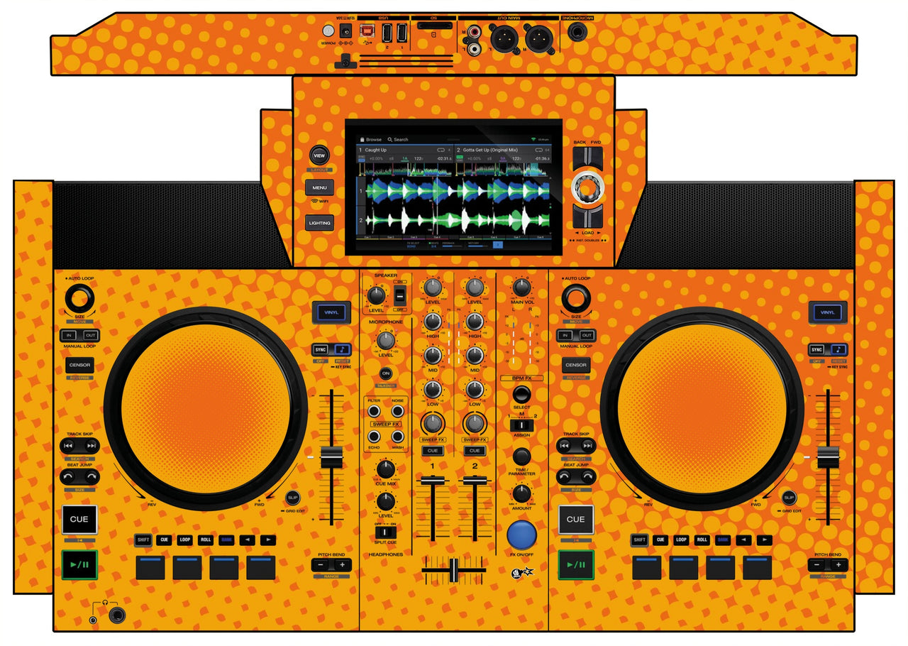 Denon DJ SC Live 2 Skin Gradienter Orange