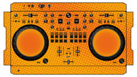 Pioneer DJ DDJ REV 1 Skin Gradienter Orange