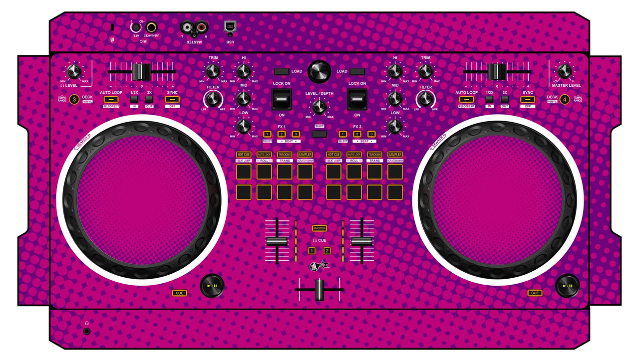 Pioneer DJ DDJ REV 1 Skin Gradienter Purple