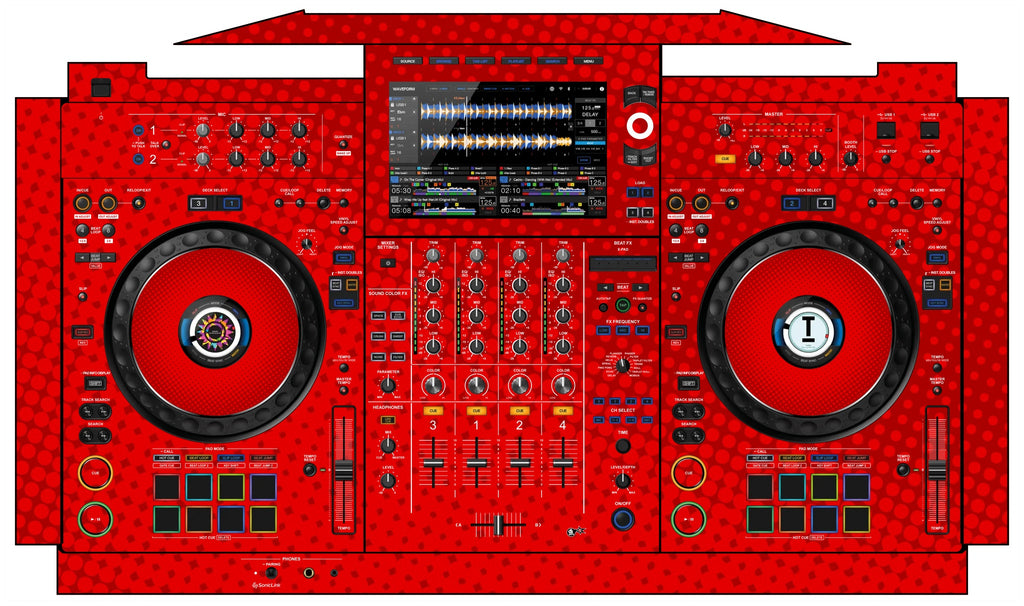 AlphaTheta XDJ AZ Skin Gradienter Red