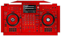 AlphaTheta XDJ AZ Skin Gradienter Red