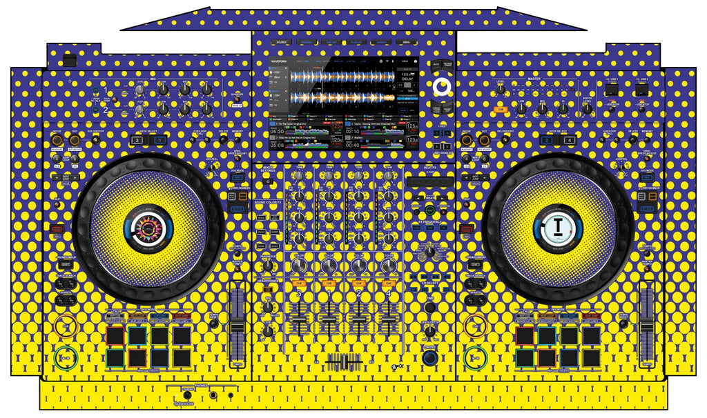 AlphaTheta XDJ AZ Skin Gradienter Straight Lila / Gelb