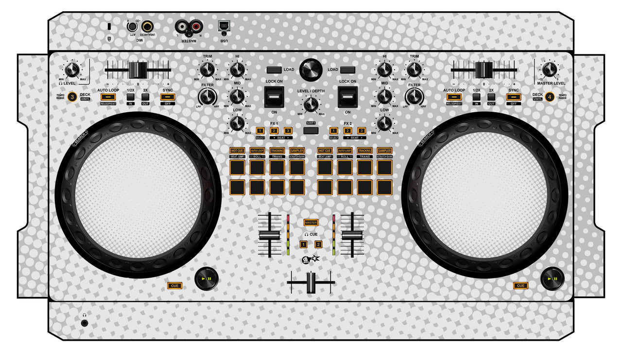 Pioneer DJ DDJ REV 1 Skin Gradienter White