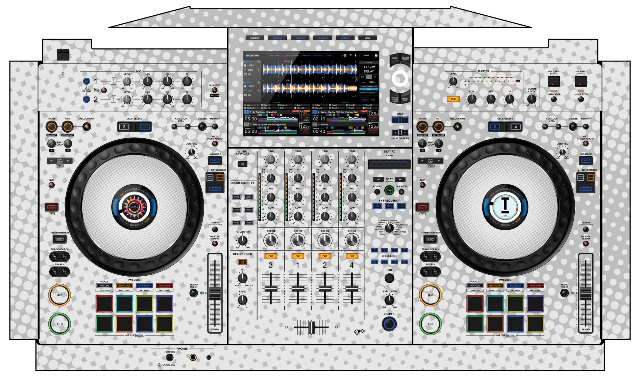 AlphaTheta XDJ AZ Skin Gradienter White