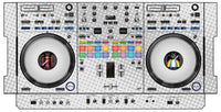Pioneer DJ DDJ REV 7 Skin Gradienter White