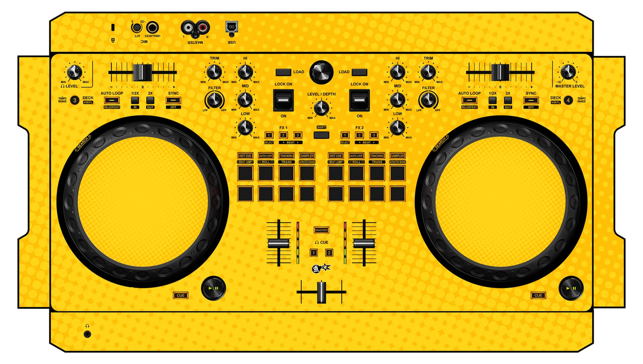 Pioneer DJ DDJ REV 1 Skin Gradienter Yellow