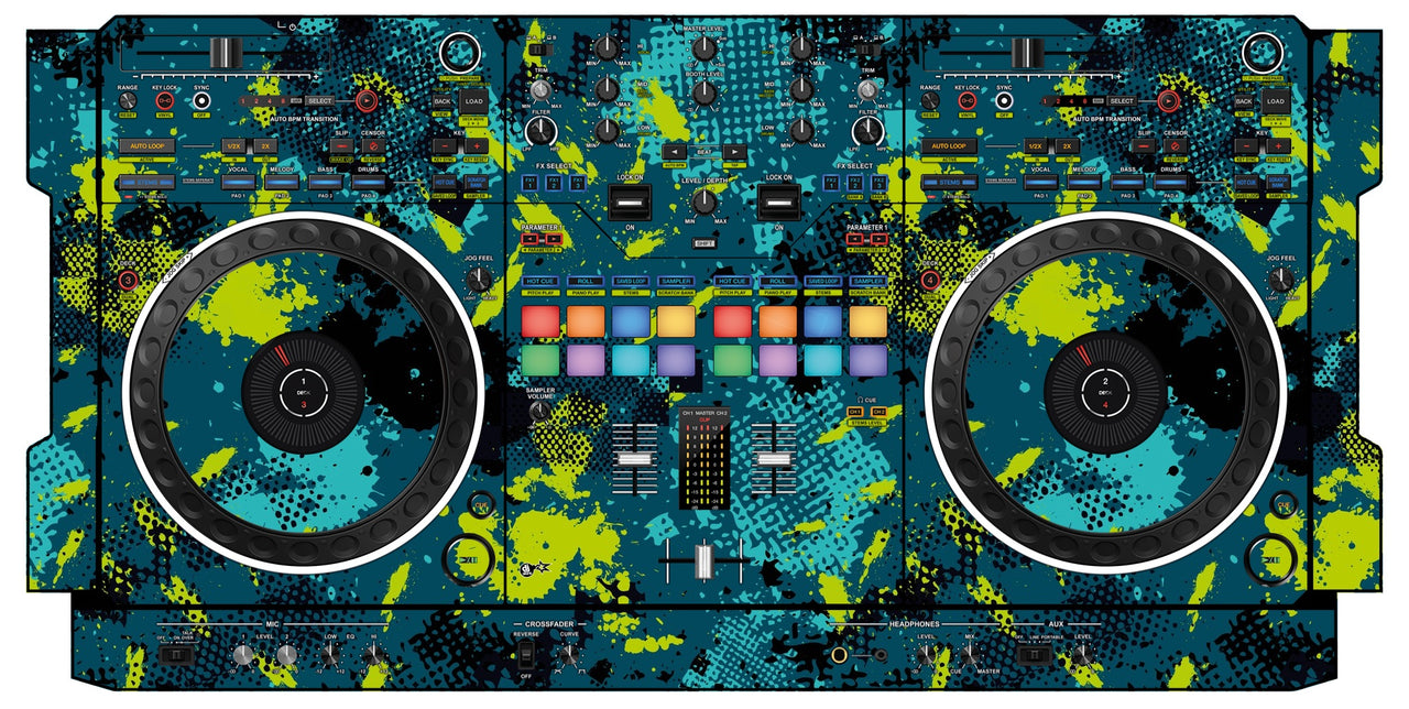 Pioneer DJ DDJ REV 5 Skin Conflict Green