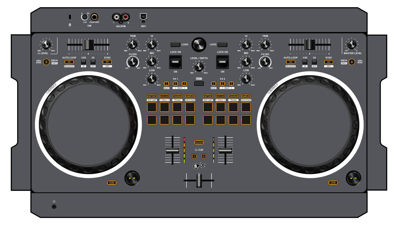 Pioneer DJ DDJ REV 1 Skin Gunmetal Grey