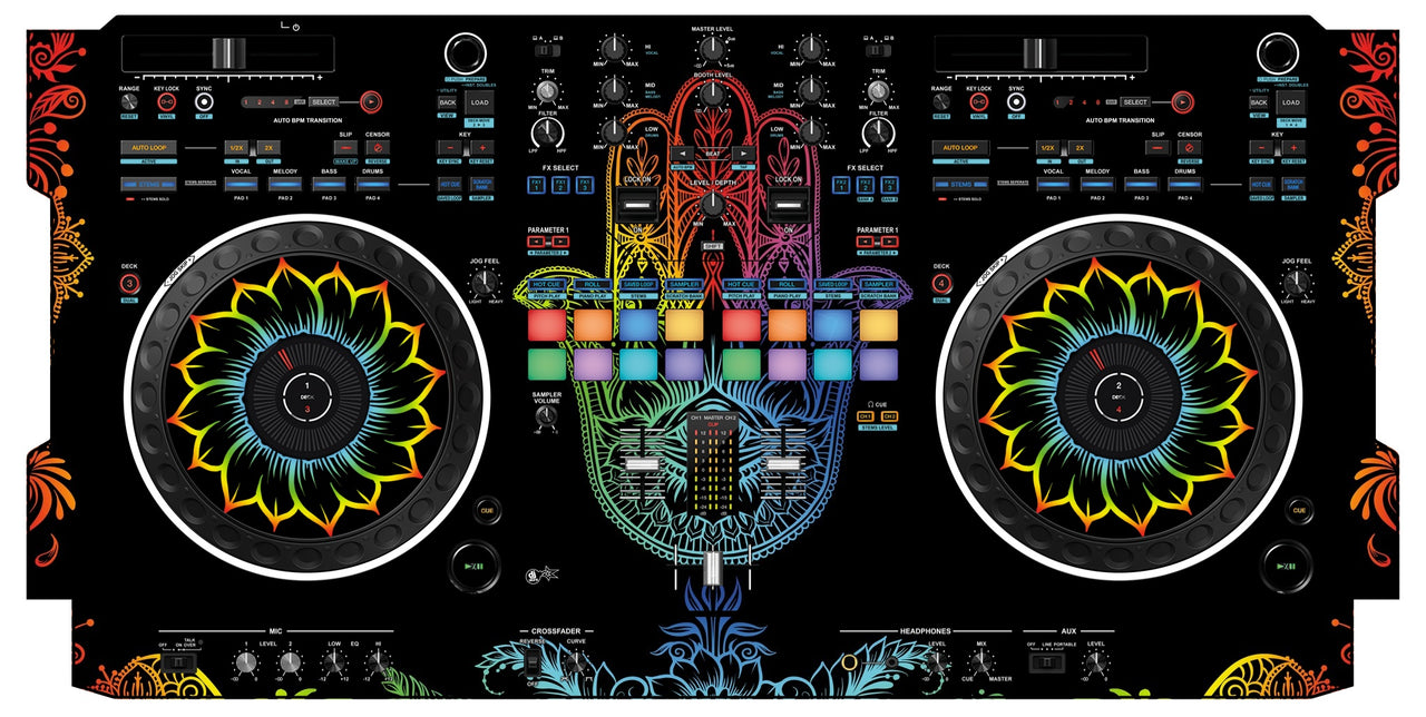 Pioneer DJ DDJ REV 5 Skin Henna Rainbow