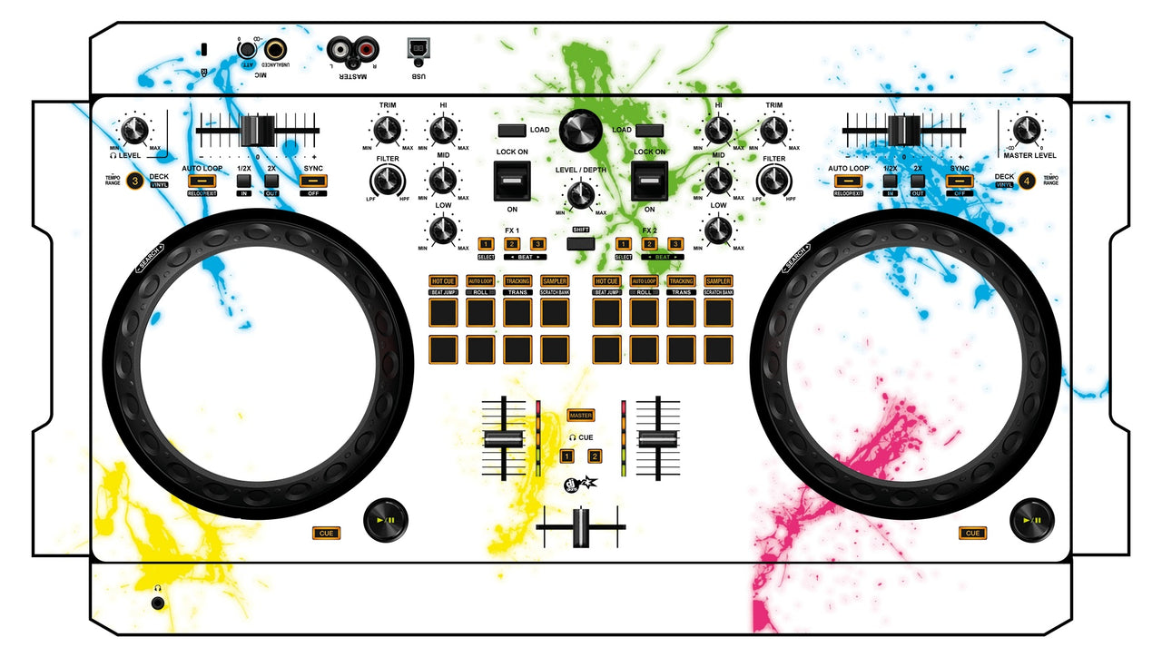 Pioneer DJ DDJ REV 1 Skin Holi in Colors