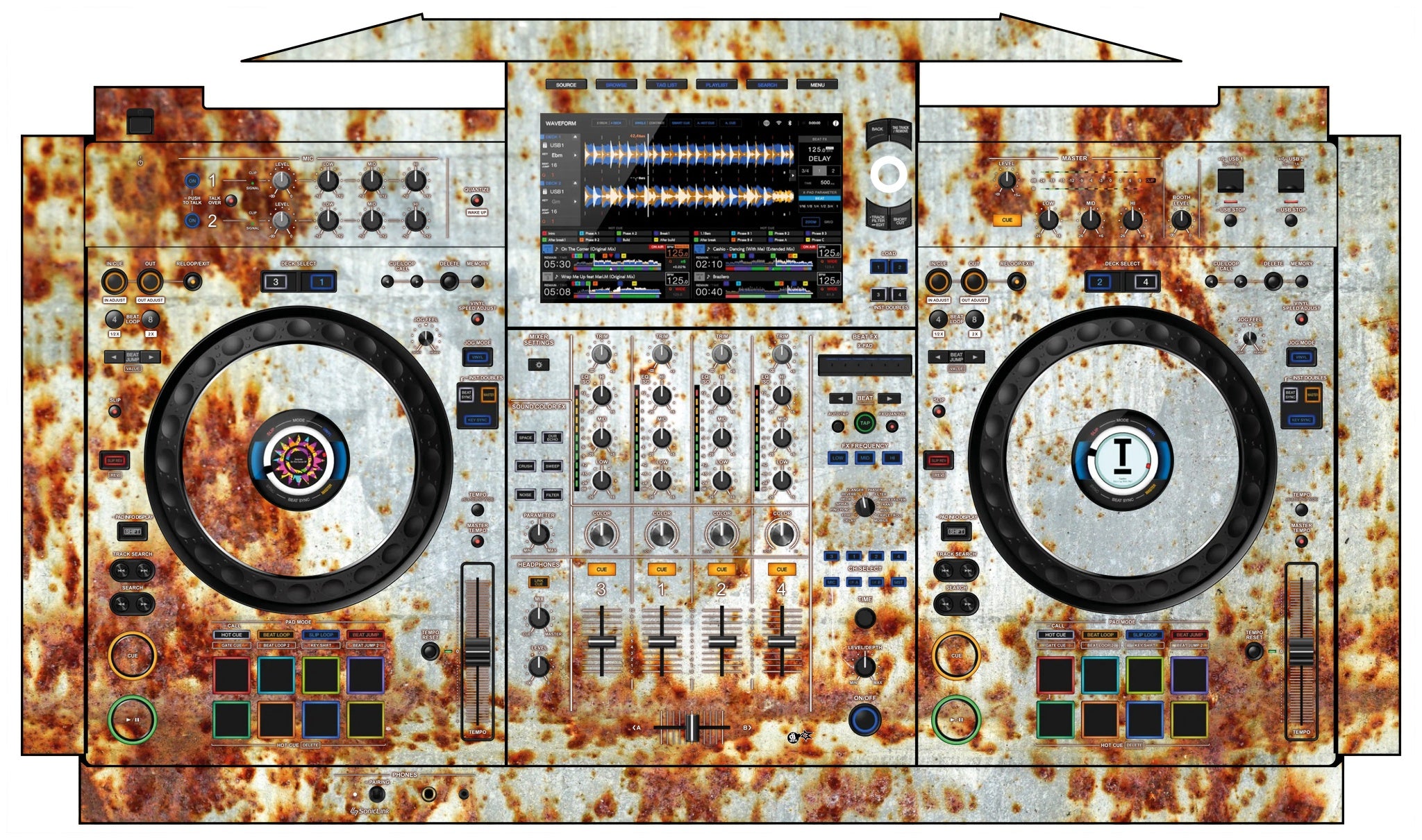 AlphaTheta XDJ AZ Skin In-Rust-Rial