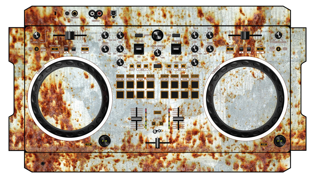 Pioneer DJ DDJ REV 1 Skin In-Rust-Rial